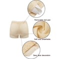 thumbnail image 6 of FANNYC Women Seamless Butt Lifter Panties Padded Shapewear Control Panties Enahncing Body Shaper Boyshort Underwear Briefs Up To Size 3XL,Black /Beige, 6 of 7
