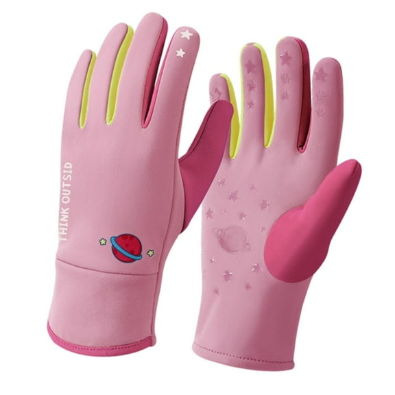 Weflink Childrens All Season Gloves Wind Resistant Design Cozy Lining For Active Winter Play