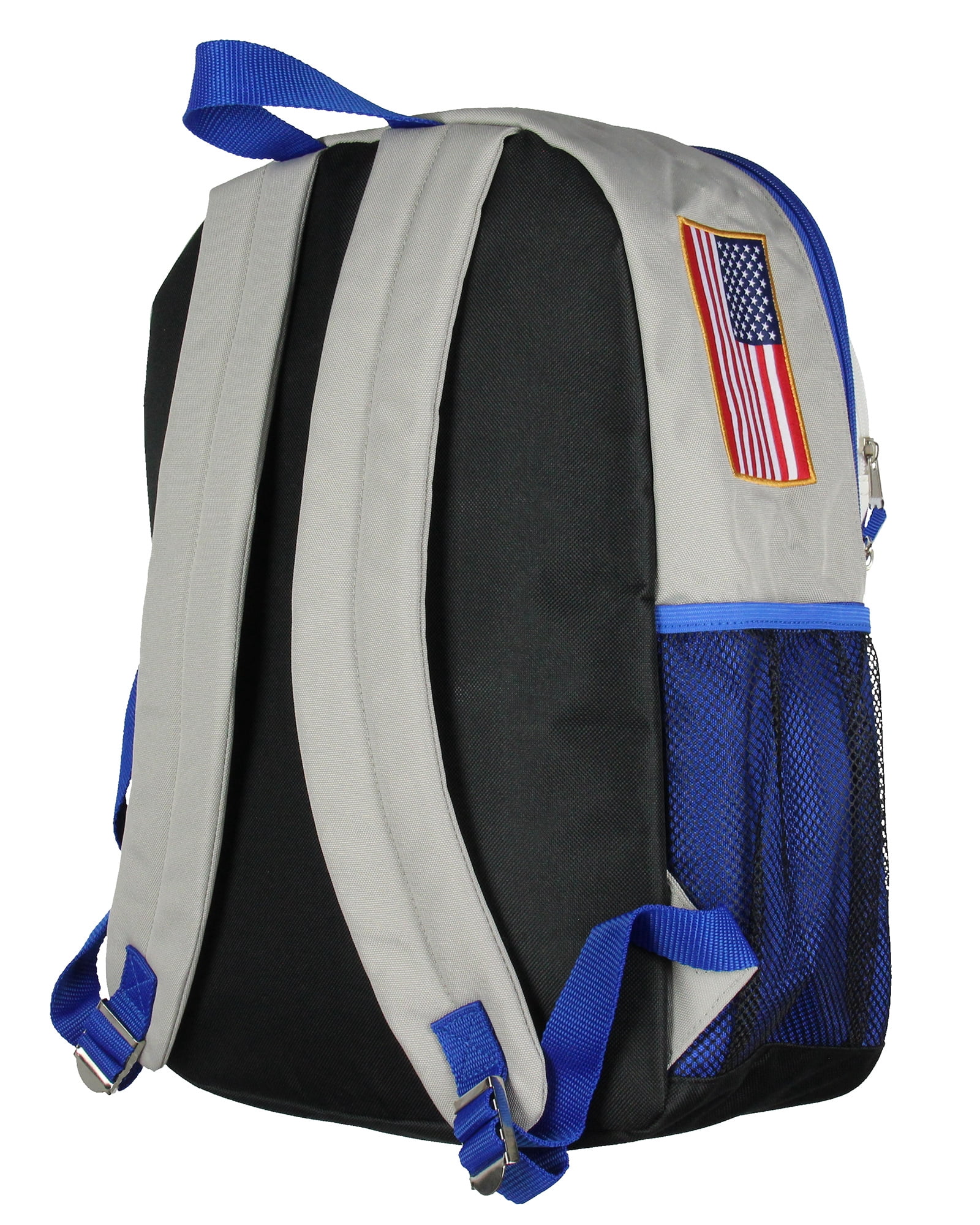 NASA Astronaut 16" Backpack Space Shuttle Meatball Patches Travel School Book Bag For Daily Use