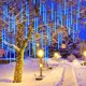 thumbnail image 2 of 1 paquete de luces de lluvia de meteoritos para exteriores, 8 tubos, para patio, porche, decoración de árbol de Navidad, Año Nuevo 2025, 2 of 5