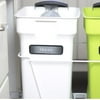 CompoKeeper 6 Gallon Kitchen Compost Organic Waste Bin Trash Can, White