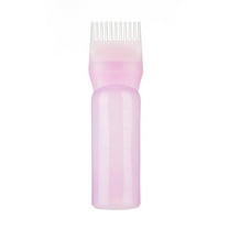 Hair Dye Applicator Bottle with Comb Tip & Graduated Scale, Reusable Portable Tool for Salon-Perfect Color, Pump Dispenser