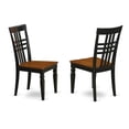 thumbnail image 4 of East West Furniture Dover 9-Piece Wooden Dining Set in Black/Cherry, 4 of 6