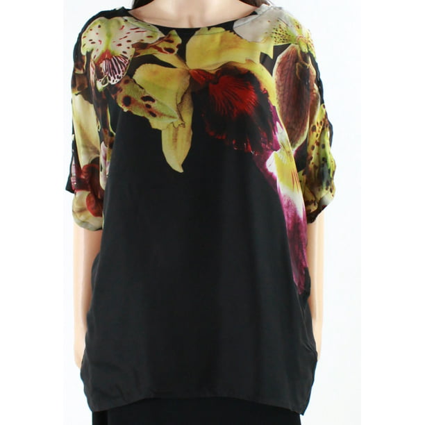 Ted Baker - Ted Baker NEW Black Womens Size 6 Floral Button-Detail ...
