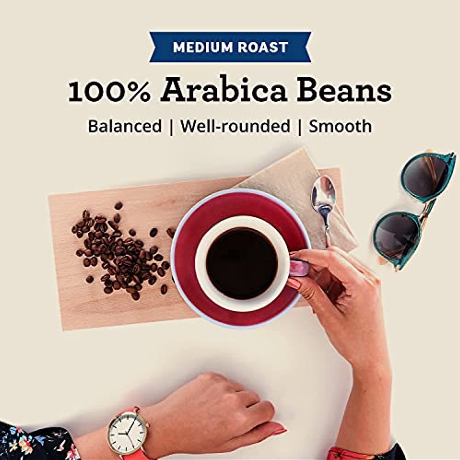 Seattles Best Coffee House Blend Medium Roast Ground Coffee | 12 Ounce Bags (Pack Of 6)