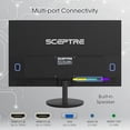 thumbnail image 5 of Sceptre E275W-19203R Monitor LED 1080P de 27 pulgadas 99% sRGB 2X HDMI VGA Altavoces incorporados, negro máquina (serie E275W-19203R), 5 of 5