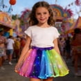 thumbnail image 2 of RMGVDSD Toddler Girl Skirts Girl Tutu Skirt Glow In The Dark Ballet Tutu Skirts For Girls Fluffy Ballet Dress Up Clothes For Kids Party Skirt One Size, 2 of 4