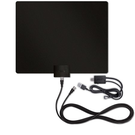 UPC: 0854449004101 | Mohu Leaf 50 Amplified Indoor HDTV Antenna w/ Jolt Switch In-Line Amplifier and 12 Ft. Coaxial Cable