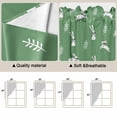 thumbnail image 5 of Green Spring Easter Swag Curtains for Kitchen/Bedroom/Living Room, Cute Bunny Botanical Scalloped Curtains 63 Inch Long, Rod Pocket Window Swag Topper Curtains Valances 2 Panels Set 36"x63", 5 of 8