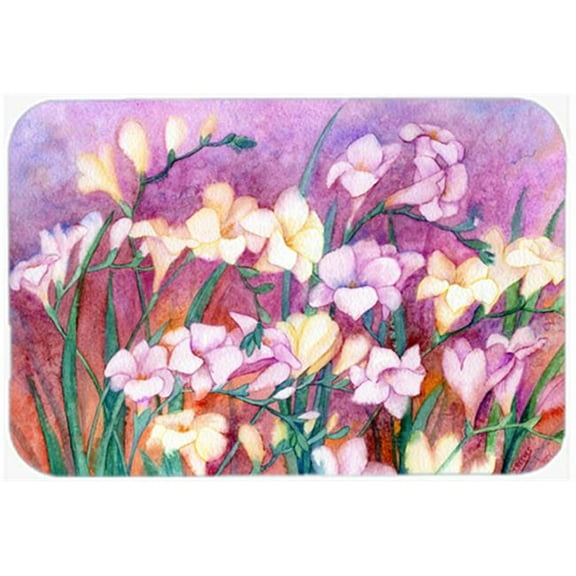 Freesias Mouse Pad, Hot Pad or Trivet