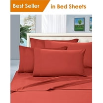 Elegant Comfort® 1500 Series Microfiber Deep Pocket Bedroom Sheet Set, Queen Rust