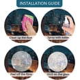 thumbnail image 4 of Sparkling Dots Window Stickers Anti-Collision Window Decals to Save Birds from Window Collisions Non Adhesive Vinyl Window Clings Rainbow Stickers 4 Styles 38pcs, 4 of 8