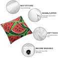 thumbnail image 4 of BANET  Red Watermelon Print Throw Pillow Cover Decorative Throw Pillow Covers Soft Couch Pillowcase Square Cushion Case Farmhouse Pillow Covers for Sofa Bedroom Living Room Home Decor 22x22in, 4 of 5