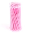 thumbnail image 1 of 100 Pcs/Pack Disposable Micro Brush Microbrush Applicators Eyelash Extensions Remove False Eyelashes Pro Cotton Swa- (Color: PK), 1 of 5