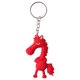 thumbnail image 1 of Llavero con colgante de caballo de dibujos animados en 3D, llavero con anilla de metal, accesorio multifuncional para regalo., 1 of 8