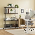 thumbnail image 3 of Seville Classics HOME 4-Tier Steel Wire Shelving with Wheels, 36" W x 14" D x 56.5" H, Rich Brown, 3 of 4