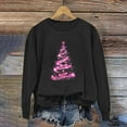 thumbnail image 4 of Christmas Sweaters for Women Oversized Sweatshirt Fall Tops Long Sleeve Shirts Casual Tunic Top Long Sleeve Cotton, 4 of 4