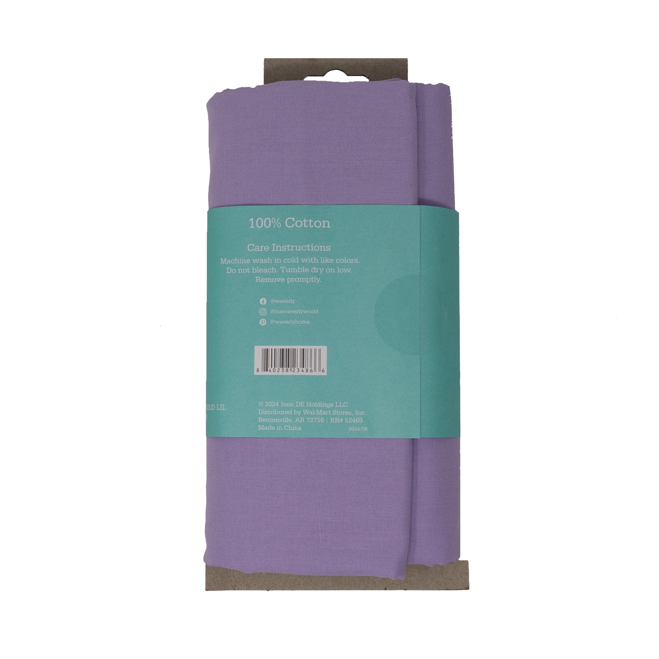 Waverly Inspirations 2 Yard Cut 100% Cotton Solids Fabric Lilac 44" Wide for Quilting & Sewing