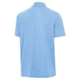 thumbnail image 3 of Men's Antigua Heather Powder Blue NASCAR Mexico Series Race Par 3 Polo, 3 of 3