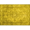 thumbnail image 1 of Ahgly Company Machine Washable Indoor Rectangle Abstract Yellow Contemporary Area Rugs, 3' x 5', 1 of 4