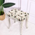 thumbnail image 3 of Xoenoiee Rooster Chicken Flower Print Bar Stool Covers Rectangle Stretch Barstool Seat Covers Bar Stool Chair Cover Rectangle Removable Bench Seat Protector, 2 Pack, 3 of 6