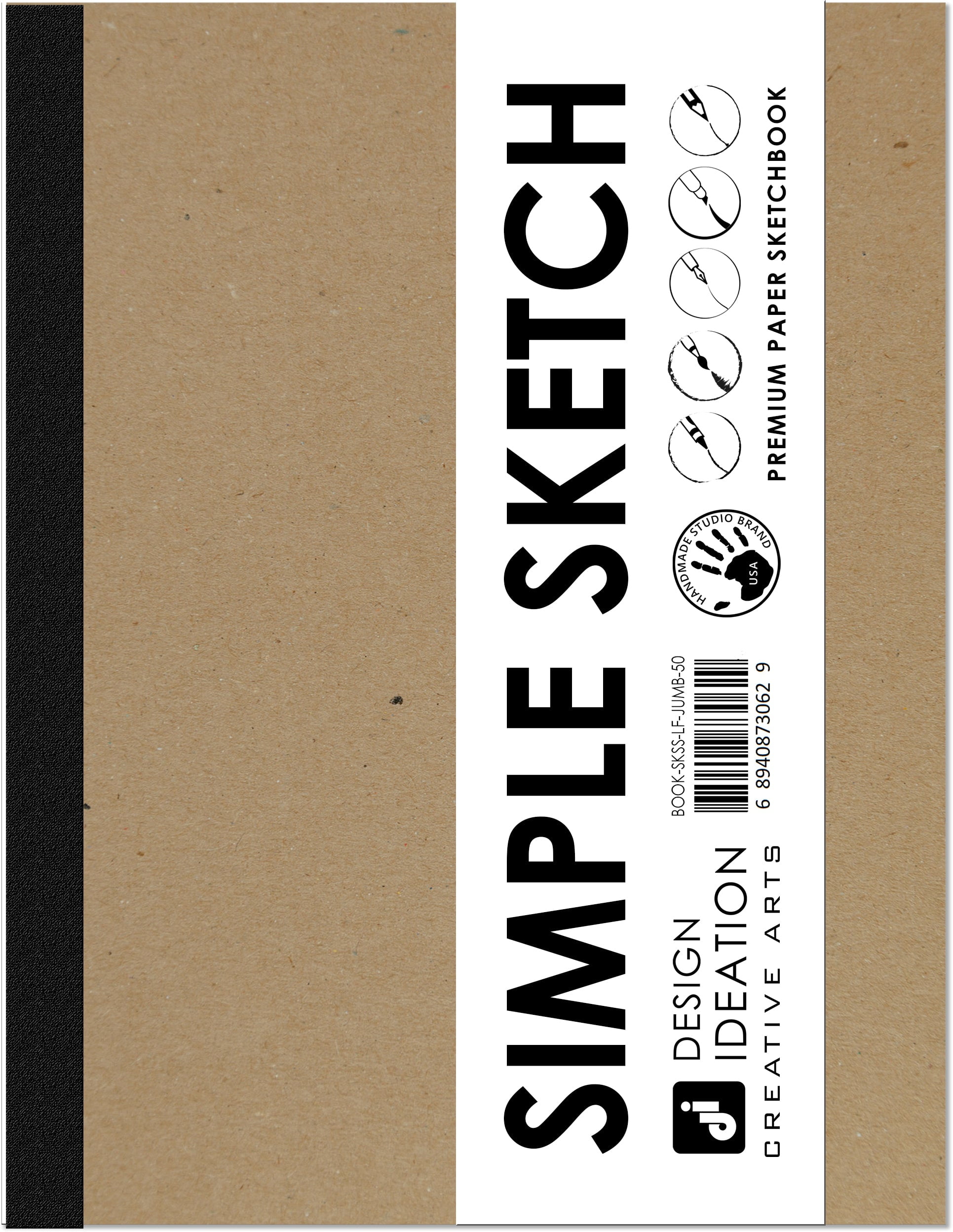 Made In The USA: Premium Paper Drawing Pad For Pencil, Ink, Marker, Charcoal And - View #11
