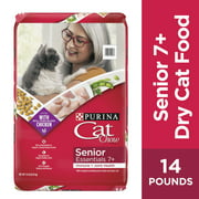 Purina Cat Chow Joint Health Dry Cat Food for Senior Cats, 14 lb Bag