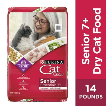 Purina Cat Chow Joint  Dry Cat Food for Senior Cats, 14 lb Bag