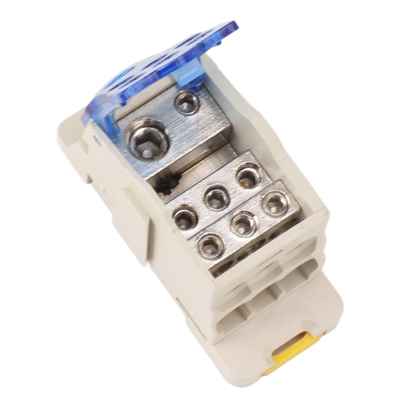 Junction Box, Distribution Box AC DC 1000V 125A Flame Retardant PC Shell Copper Conductor  For Electrical Cabinets