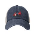 thumbnail image 2 of The Mascot For The Paris Olympics And Paralympics 2024 Cowboy Mesh Baseball Cap Navy Blue One Size, 2 of 5