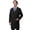 Black, variant on Unisex 36" Medical Snap Front Lab Coat, White, S