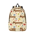thumbnail image 2 of Rocae Dachshund Dog And Flower for Durable Canvas Backpack Leisure Large Bag Travel Rucksack Multi-function Backpack, 2 of 8