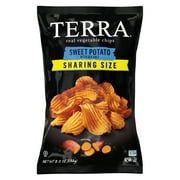 TERRA Sea Salt Wavy Sweet Potato Snack Chips, Sharing Size, 8.2 oz