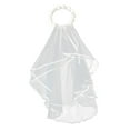 thumbnail image 1 of Diadema de flores Macarena Corona de pelo blanca para Mujeres, 1 of 8