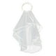 thumbnail image 1 of Diadema de flores de boda perfecl corona de pelo Velo de fiesta guirnalda floral blanca, 1 of 8