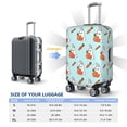 thumbnail image 4 of Disketp Rabbit Is Eating Carrots Elastic Travel Luggage Cover Travel Suitcase Protective Cover For Trunk Case Apply To 18''-32'' Suitcase Cover-Medium, 4 of 7