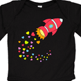 thumbnail image 4 of Inktastic Valentine's Day Rocket Ship with Hearts Boys or Girls Long Sleeve Baby Bodysuit, 4 of 5