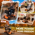 thumbnail image 3 of Havlo 4-Wheel Mobility Scooter for Seniors & Adults, Dual 350W Motors, 10 MPH 3-Speed Control, 15-Mile Range, Dual Suspension, Foldable Electric Mobility Scooter, 330 lb Capacity,Orange, 3 of 12