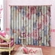 thumbnail image 5 of 2pc / Set Cortina De Oscurecimiento Para La Mayoría De Las Varillas Estándar - Estampado Floral De Belleza - Oficina en hogar Dormitorio Bañ 2 BLESIY Cortinas de ventana de baño floral, 5 of 5