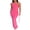 Pink, variant on Women's Summer Bodycon Long Dress, Solid Color Slant Shoulder Drawstring Backless Ruched Detail Dress