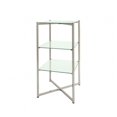 thumbnail image 1 of Econoco FLT37BCGLS 37 H in. Folding Glass Towers With Brushed Chrome Finish, 1 of 1