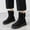 Black, variant on QISIWOLE Mid-tube Plus Velvet Thick Warm Cotton Shoes With Winter Women's Boots Discount
