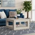 thumbnail image 3 of Evelyn&Zoe Minimalist Easy Assembly MDF Coffee Table, Alder White, 3 of 8