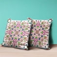 thumbnail image 3 of Amrita Sen Designs CAPL859FSDS-BL-18x18 18 x 18 in. Paisley Leaf Geo Duo Suede Blown & Closed Pillow - Light Pink, Purple & Green, 3 of 4