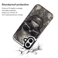 thumbnail image 2 of Compatible with iPhone 11 12 13 mini 14 15 16 Pro Max Plus Wallet Case with Card Holder, PU Leather Kickstand Card Slots Case ( Black Skull, iPhone 16), 2 of 7