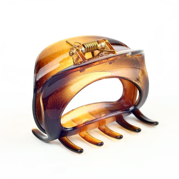 6 PC Golden and Black Color Medium Claw Clip : the Ultimate in Hair Styling! Clips Girl Brand