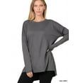 thumbnail image 5 of Zenana Women's Plus Size Soft Brushed Fabric Round Neck Long Sleeve Top & Leggings - 2 Pieces Set, 5 of 6