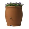 Algreen Barcelona 100 Gallon Plastic Rain Water Collection Barrel, Terra Cotta