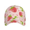 thumbnail image 2 of Daiia Strawberry Floral print Baseball Cap Men Women Golf Dad Hat Adjustable Original Classic Low Profile Hat Unconstructed Plain Cap, 2 of 9