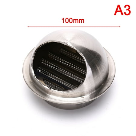 

(100mm) 1pc Stainless Steel Wall Ceiling Air Vent Ducting Ventilation Exhaust Grille